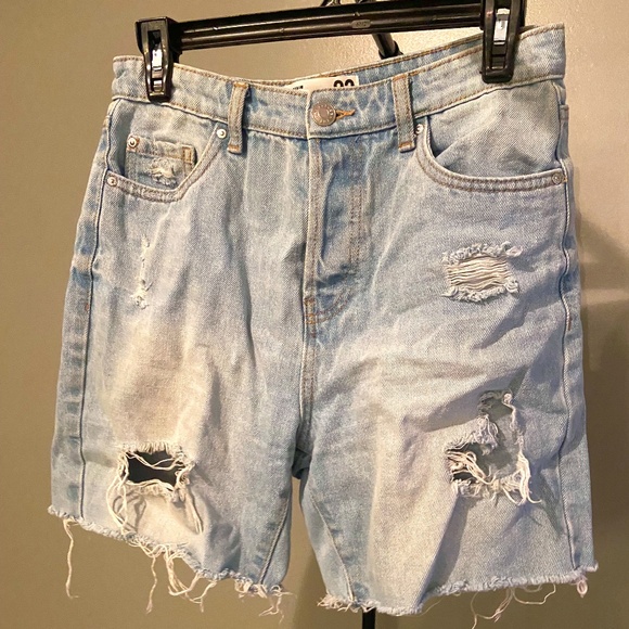 Jean High Waisted Shorts - Picture 1 of 3